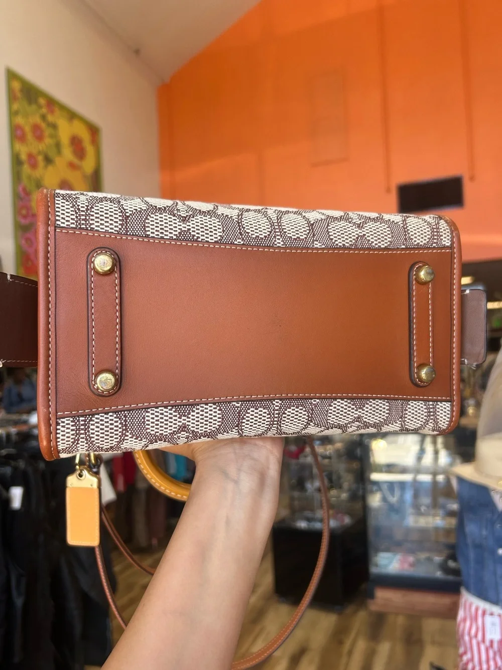 COACH Rogue 25 Signature Jacquard Satchel